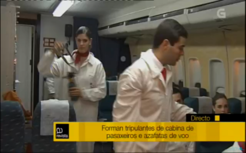 La Televisión de Galicia, con nuestros alumnos de Madrid y Oviedo en sus prácticas del simulador.