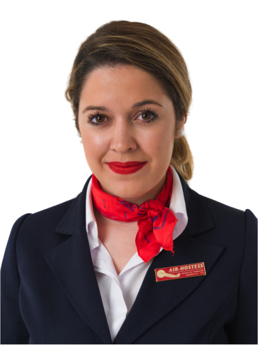 Alexandra, en menos de un mes, trabajando en una de las mejores aerolíneas Españolas.